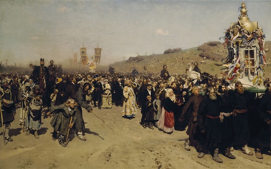 I.E.Repın, processione nel governatorato di Kursk (galleria statale Tret Jakov)