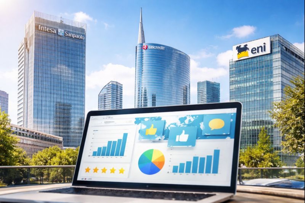 Intesa Sanpaolo, Unicredit ed Eni regine della reputazione online