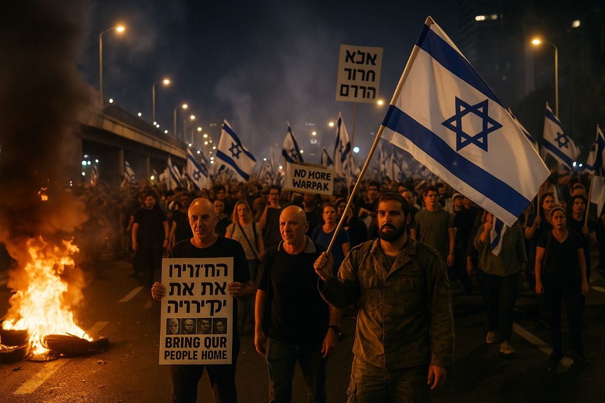 Israele, sciopero e riservisti in piazza contro la guerra. Fiamme