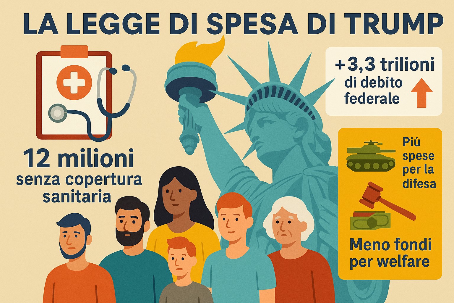 Trump taglia Medicaid: 12 milioni senza assistenza sanitaria