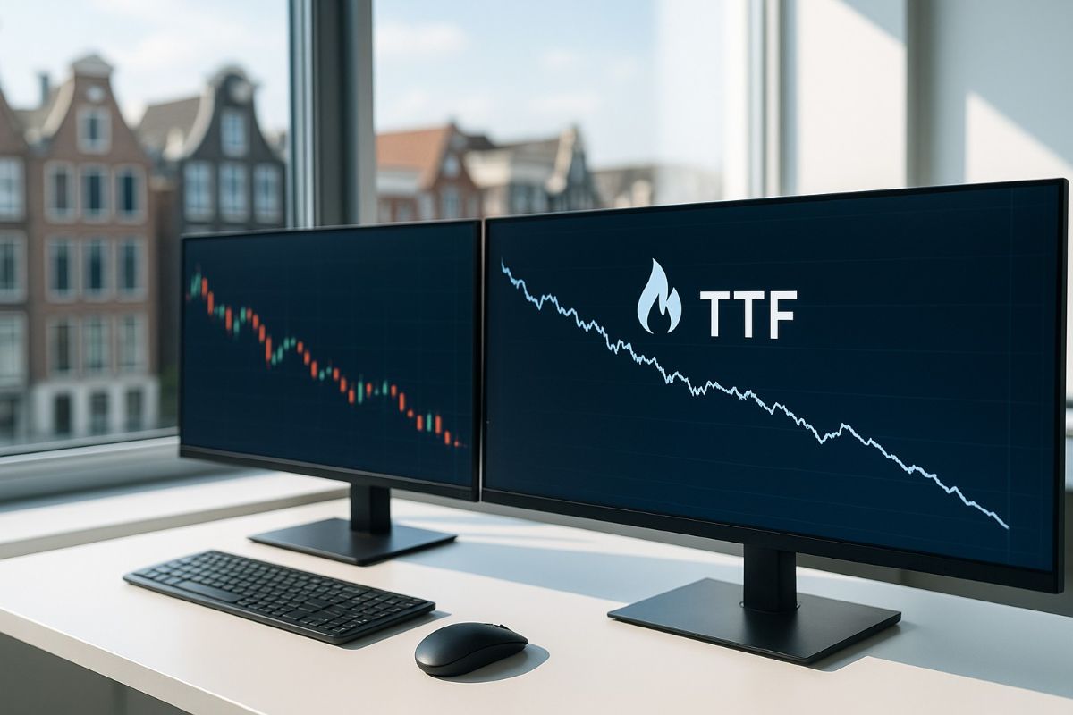Ttf in caduta libera: i future sul gas tornano ai minimi dal 2024