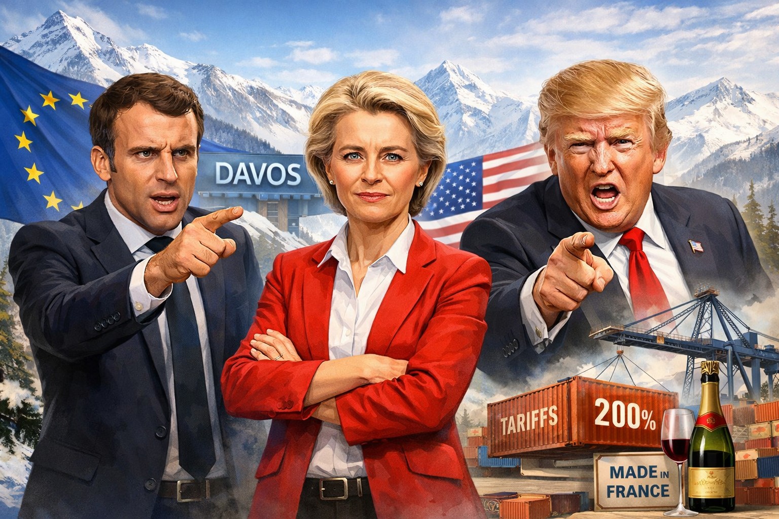 Macron e von der Leyen sfidano Trump: l’Europa dice no ai ricatti